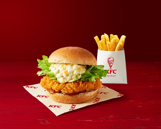 チキン南蛮フィレバーガーセット(ドリンク無し) Chicken Namban Fillet Burger Combo