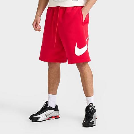 nike fleece graphic shorts