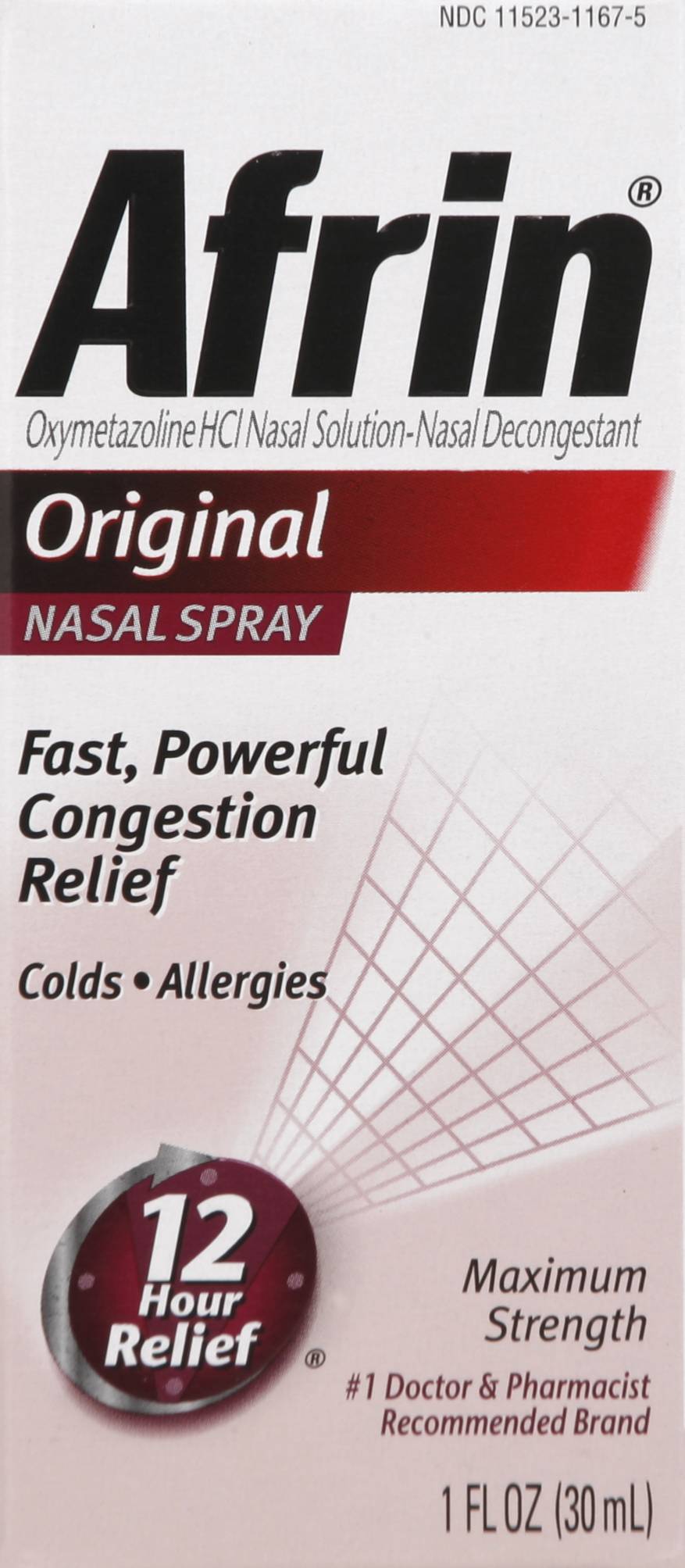 Afrin Original Nasal Spray Decongestant (1 fl oz)