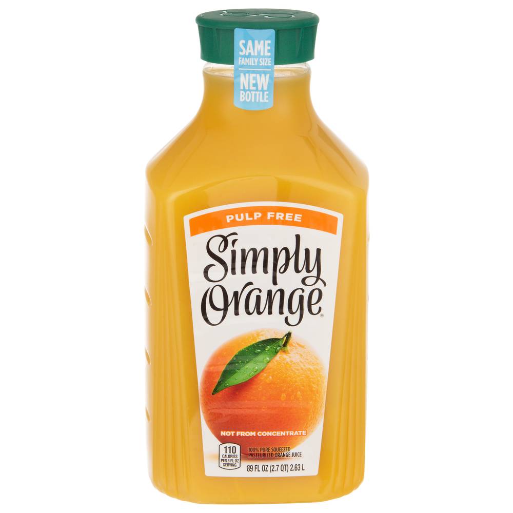 Simply Pulp Free Juice, Orange (89 fl oz)