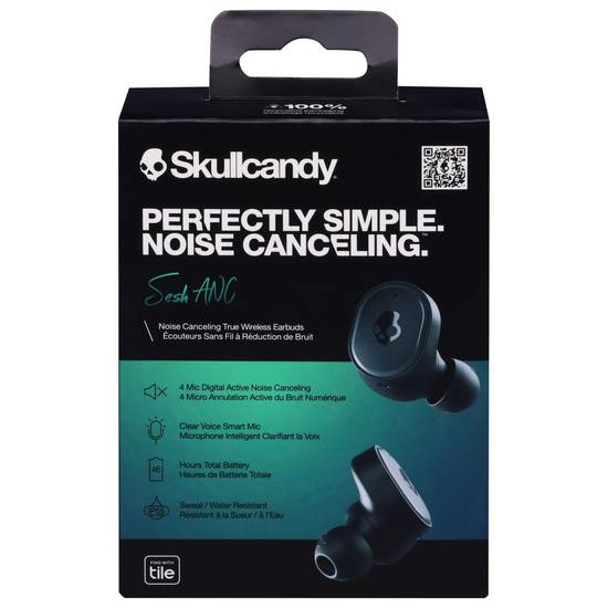 Skullcandy Perfectly Simple Noise Canceling True Wireless Earbuds (black)