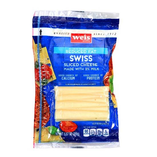 Weis Quality Cheese Swiss Sliced