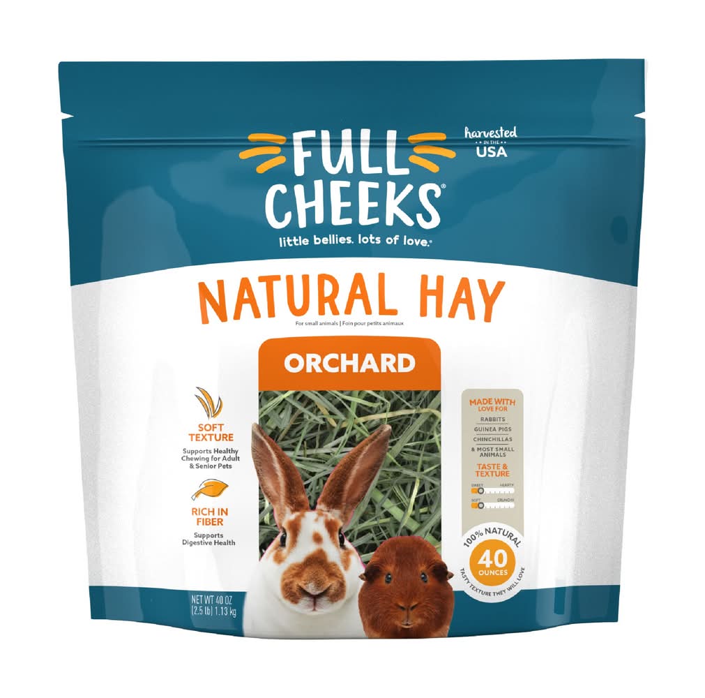 Full Cheeks™ Natural Orchard Hay (Size: 40 Oz)