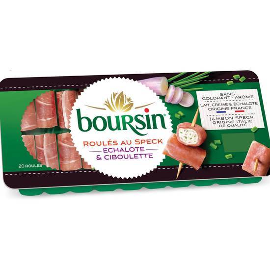 Boursin - Roulés au jambon fumé échalote et ciboulette