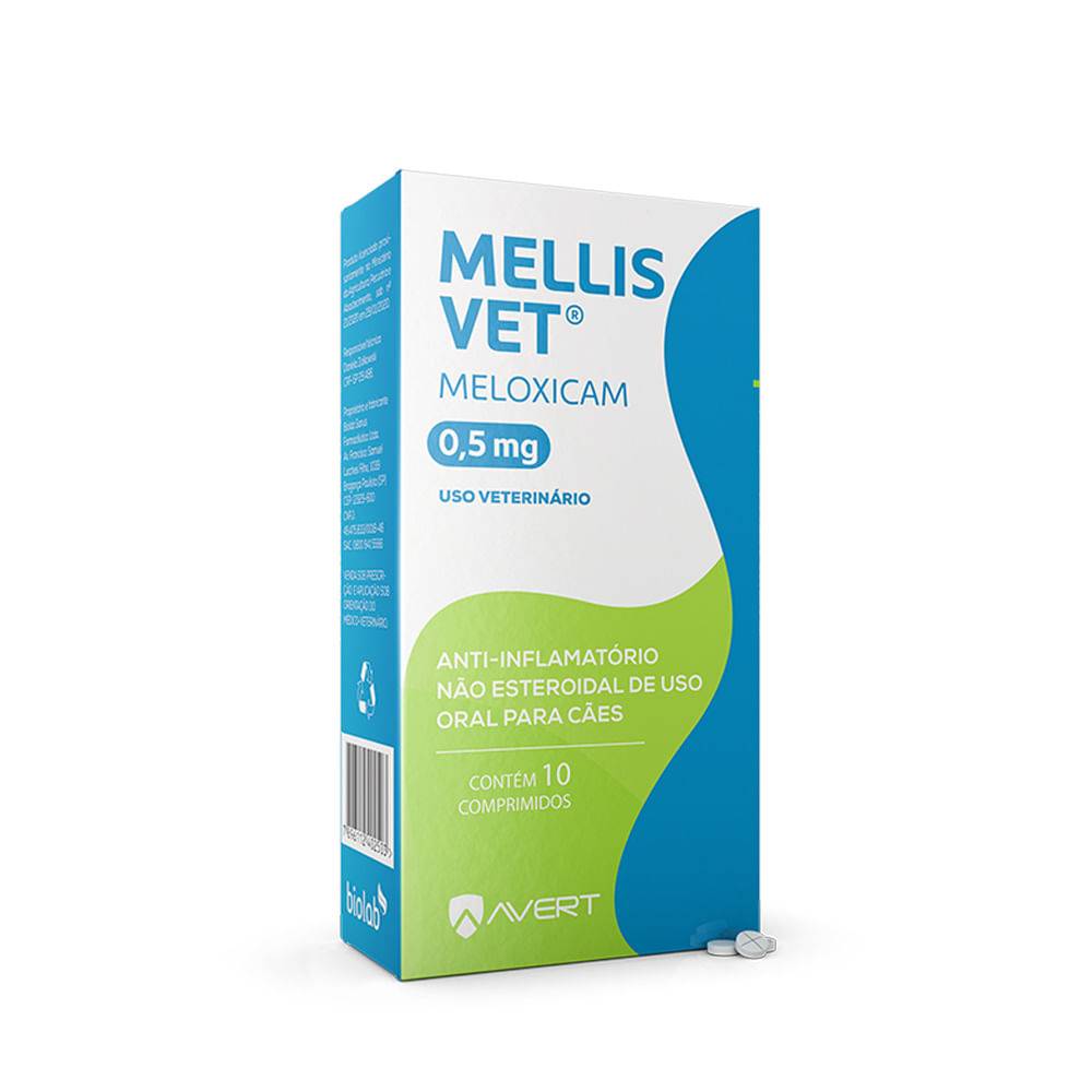 Avert mellis anti-inflamatório para cães (10 x 0,5mg)