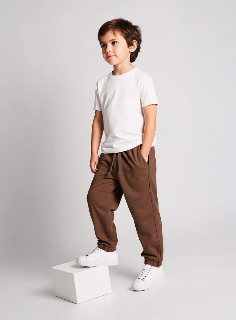 Tribu jeans knit denim color café oscuro 1 t 10a