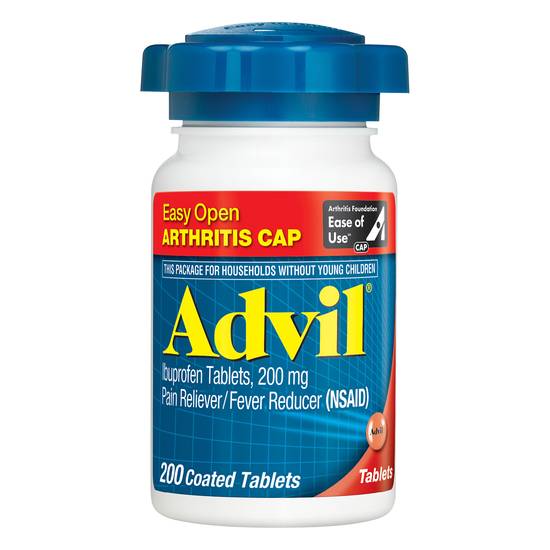 Advil 200 mg Ibuprofen Tablets (200 tablets)