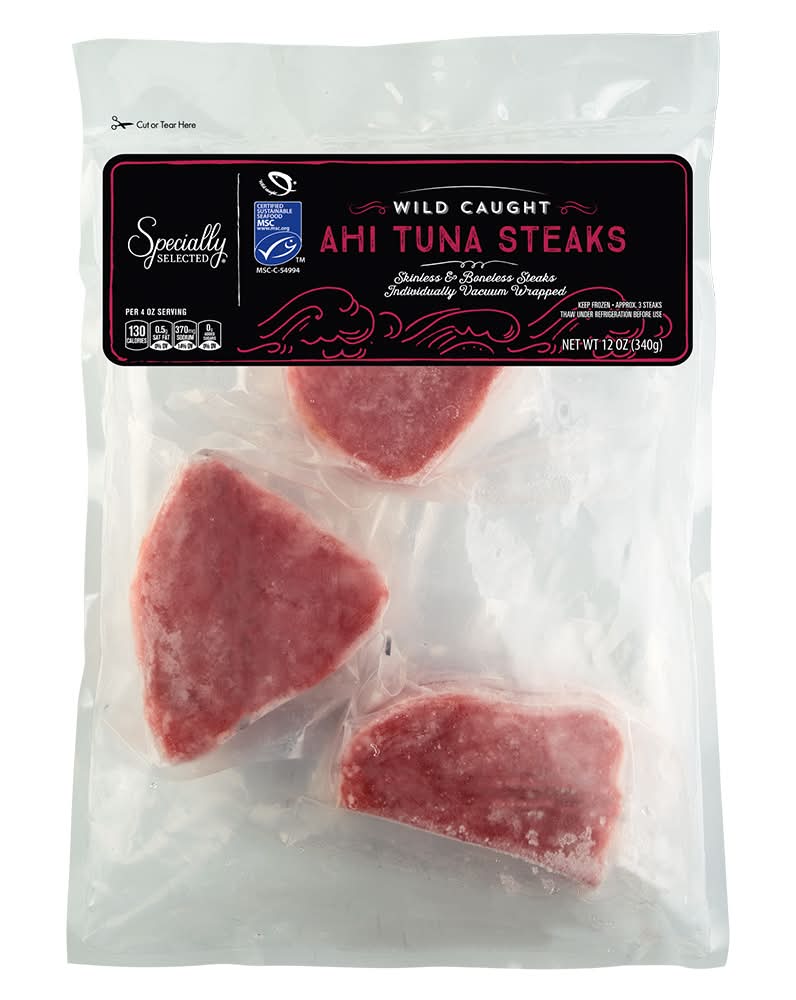 Specially Selected Wild Caught Ahi Tuna Steaks (12 oz)