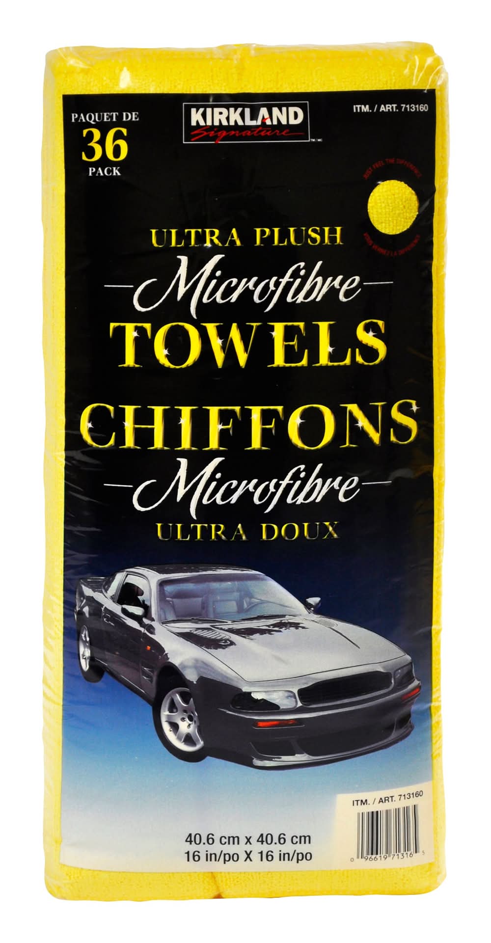 Kirkland Signature - Chiffons En Microfibre Ultra-Doux, Paquet De 36 / Kirkland Signature Ultra-Soft Microfibre Towels, Pack Of 36
