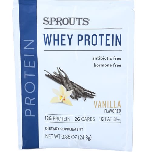 Sprouts Vanilla Whey Protein Packet