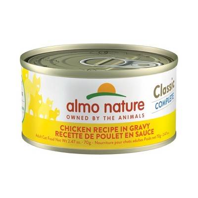 Almo Nature: Classic Complete Cat Chicken Recipe In Gravy Can food, 12 Pack