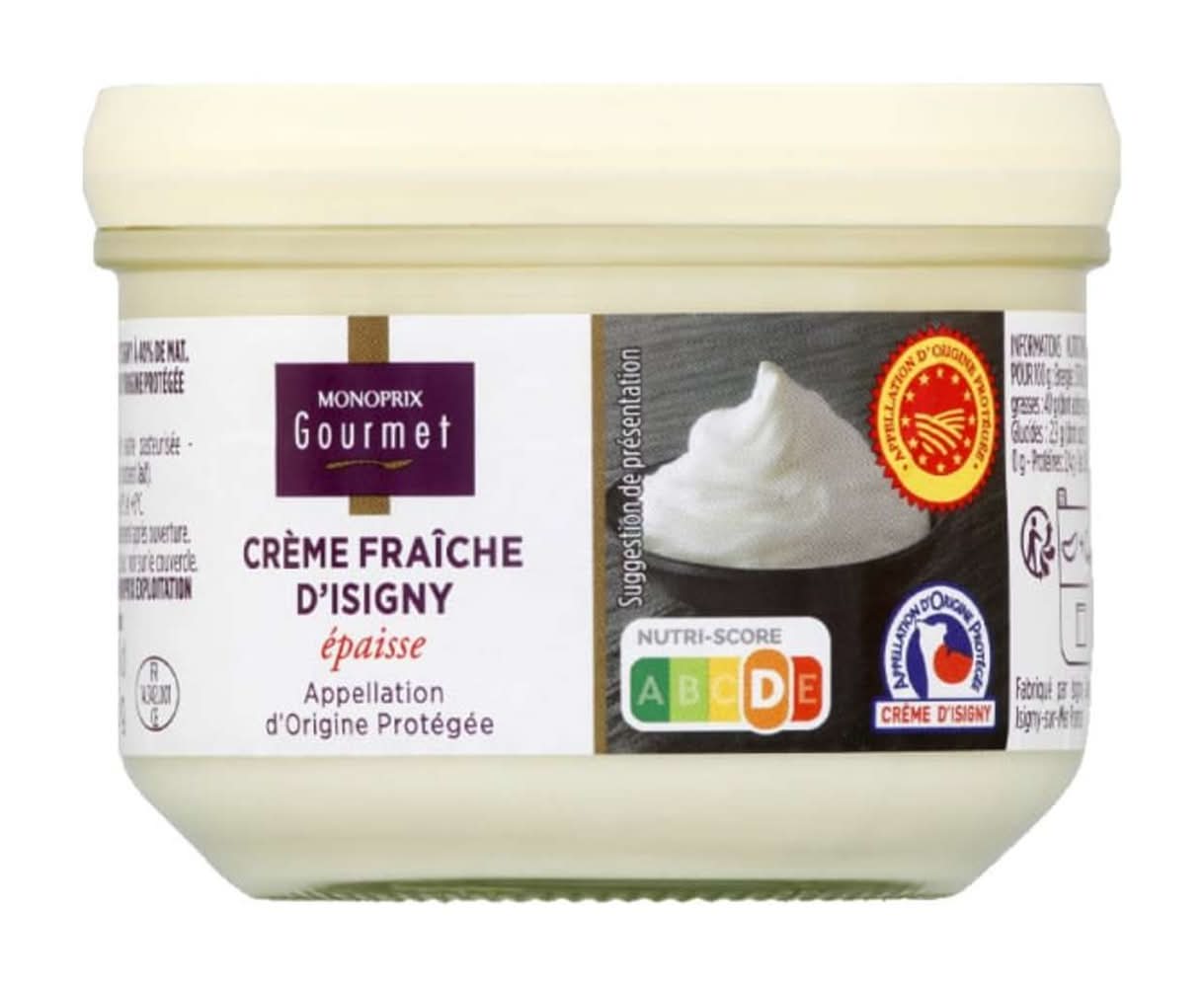 Monoprix Gourmet - Crème fraîche d'isigny épaisse (200ml)