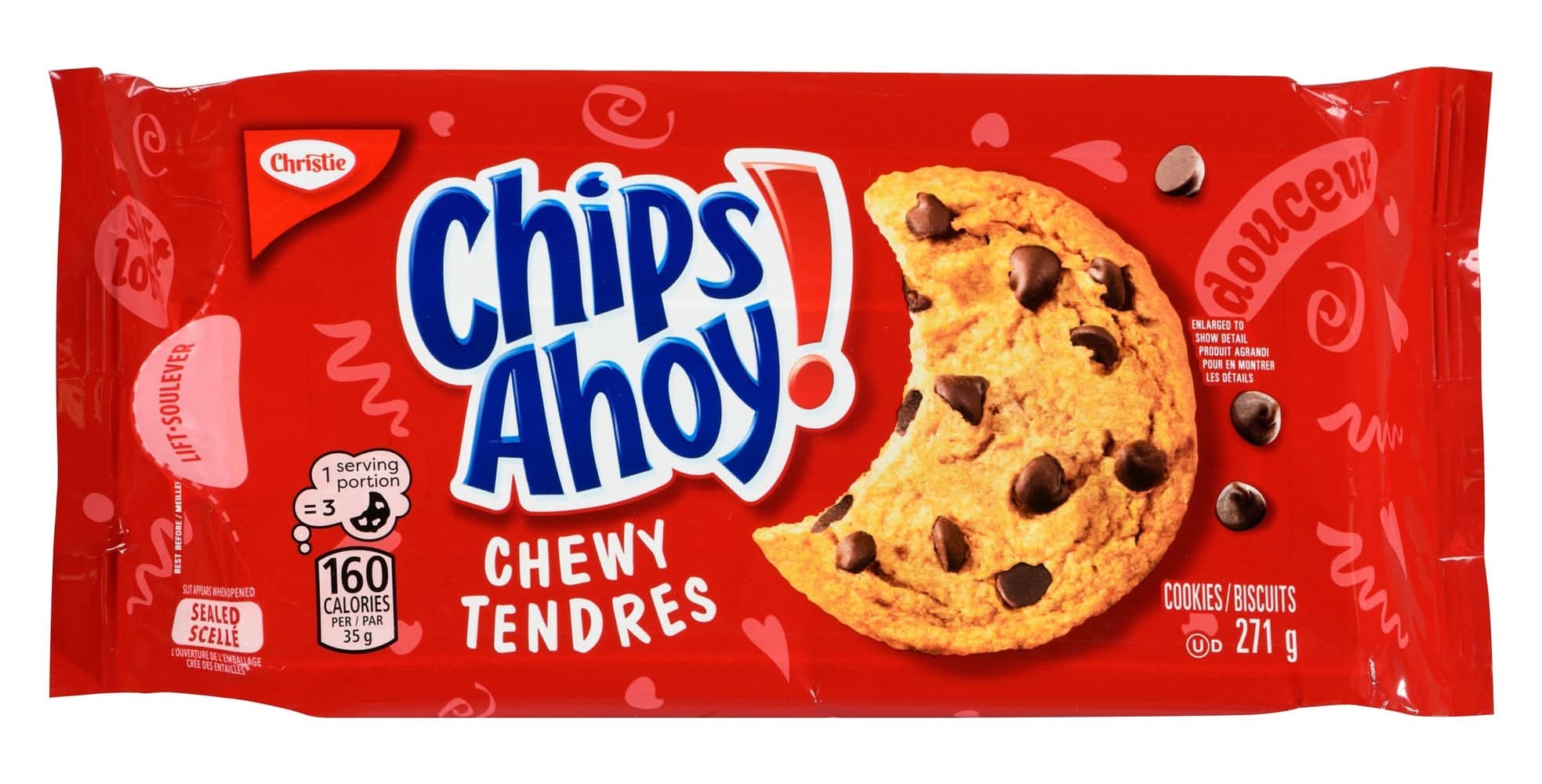 Chips ahoy! biscuits moelleux - chewy cookies (pépites de chocolat)