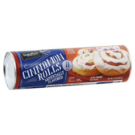 Signature Select Cinnamon Rolls With Icing (8 x 1.55 oz)
