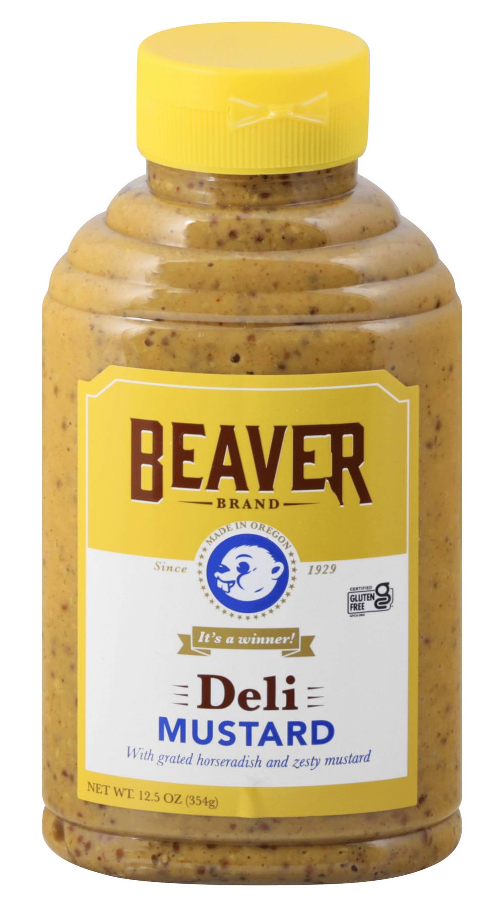 Beaver Deli Mustard With Grated Horseradish (12.5 oz)
