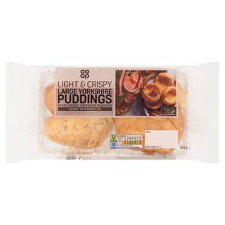 Co-op 4 Large Yorkshire Puddings 168g