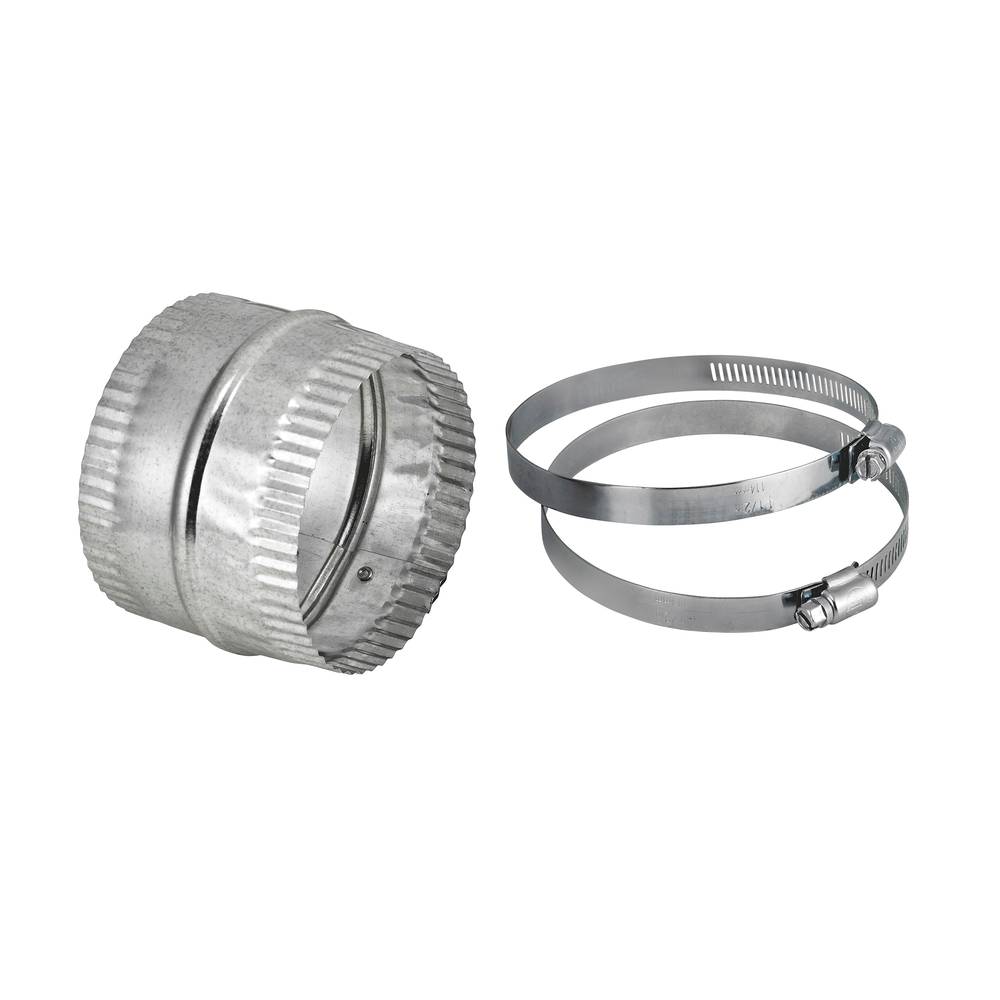 Lambro 4-in 30 Gauge Galvanized Steel Flexible Duct Connector | L320