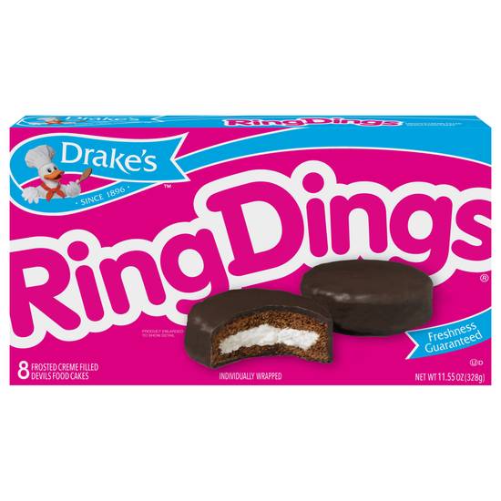 Drake's Ring Dings Chocolate Cake (13.5 oz)