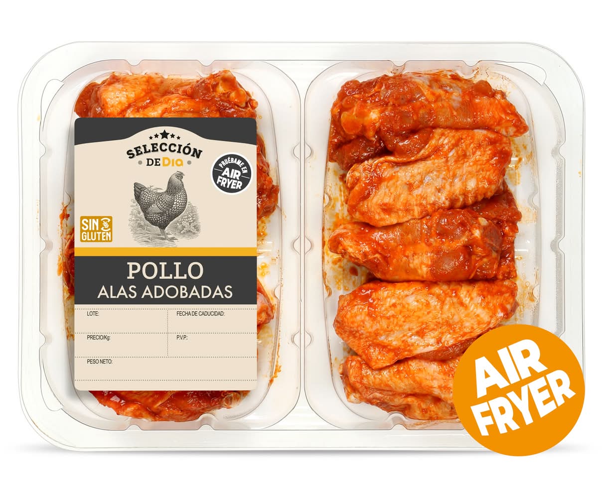 Alas Adobadas De Pollo Selección De Dia Bandeja 450 G Aprox.