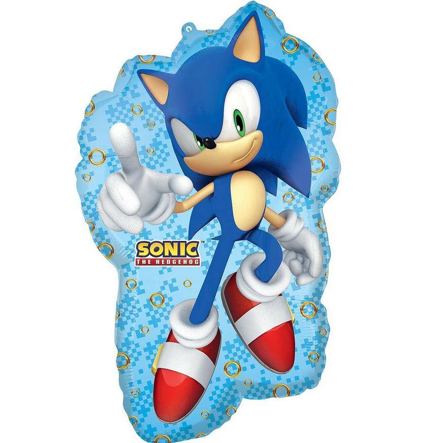 Party City Uninflated Sonic the Hedgehog 2 Foil Balloon (30")