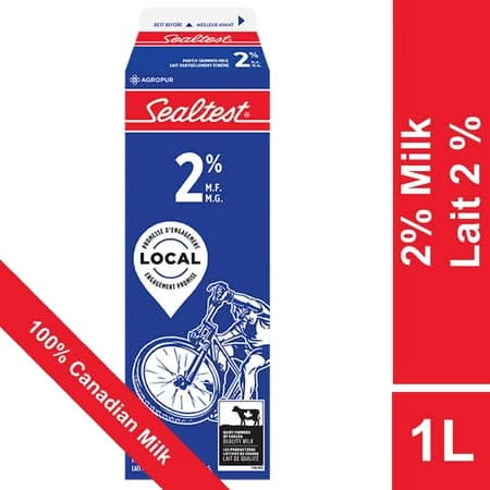 Sealtest 2% Partly Skimmed Milk (1 L)