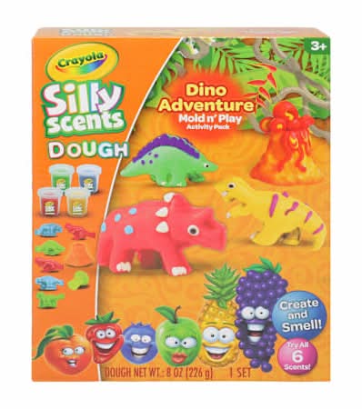 Crayola® Silly Scents Dough Mold N' Play Activity Playset 8oz Dino Adventure
