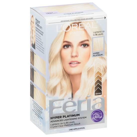 L'oréal Feria Hyper Platinum Lightening System Hair Color (1 application)