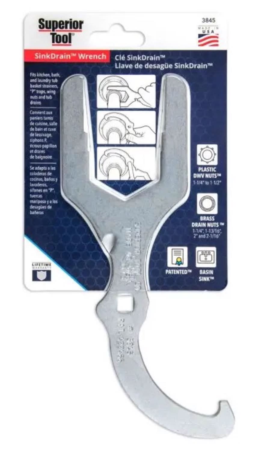 Superior Tool Drain Wrench 5-1/4 In. L