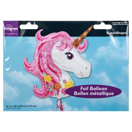 Anagram Supershape Magical Unicorn Foil Balloon (1 ct)