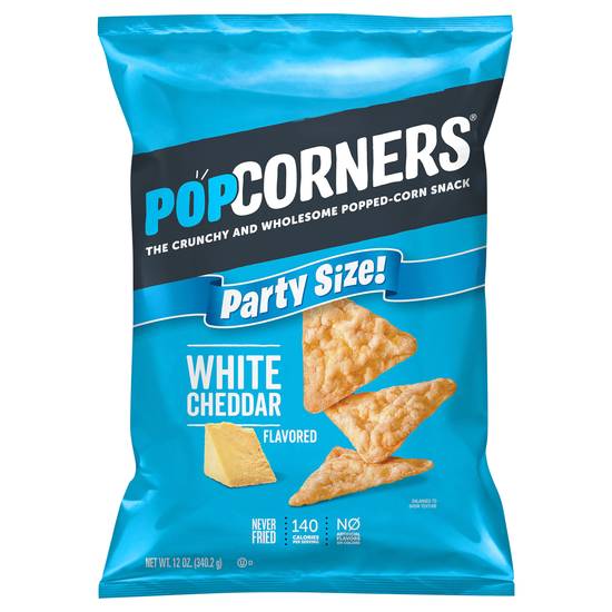 Popcorners Popped-Corn Snack Party Size (white cheddar)