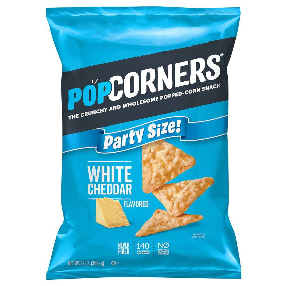 PopCorners Popped-Corn Snack Party Size, White Cheddar (12 oz)