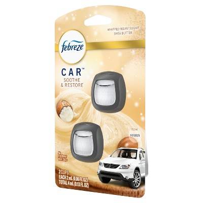Febreze Car Air Freshener, Soothe & Restore (0.13 fl oz, 2 ct)