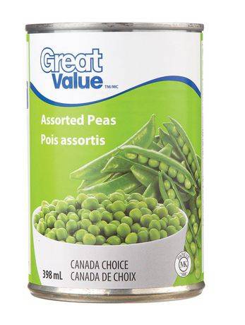 Great Value Assorted Peas (398 ml)