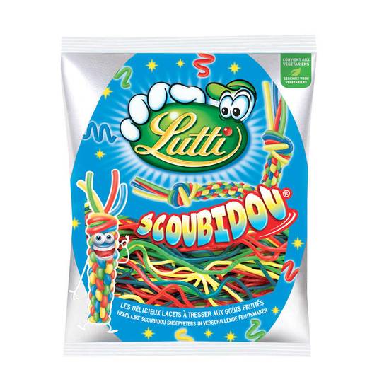 Lutti scoubidou lacets fruités 200 g