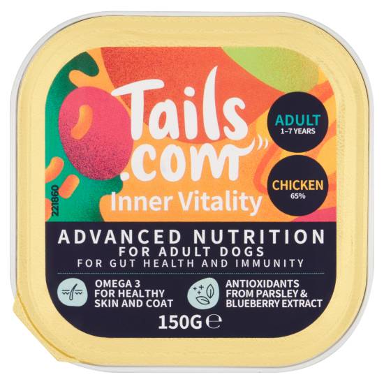 tails.com Inner Vitality Chicken Pate Adult Dog Food (150g)