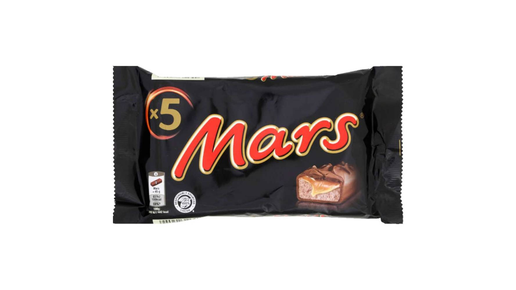 Mars - Barres chocolatées au caramel
