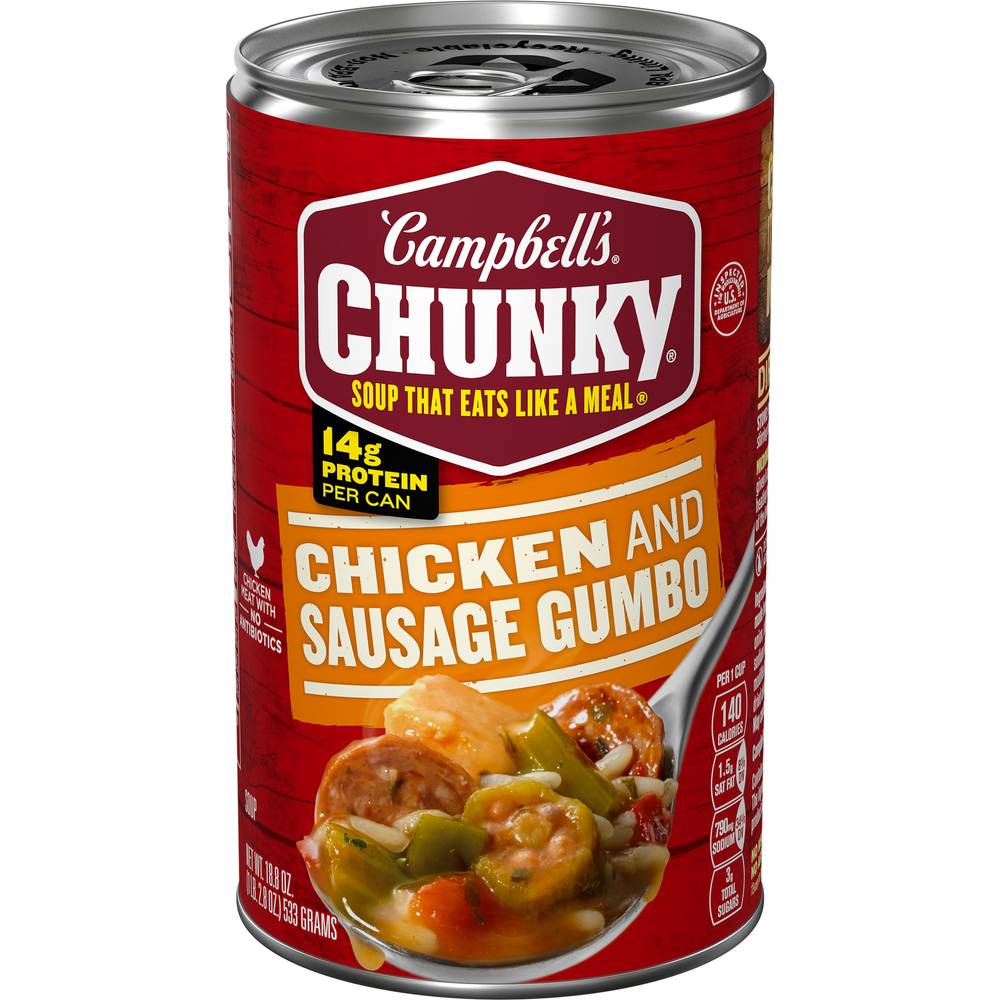 Campbell's Chunky Grilled Soup (chicken-sausage gumbo)