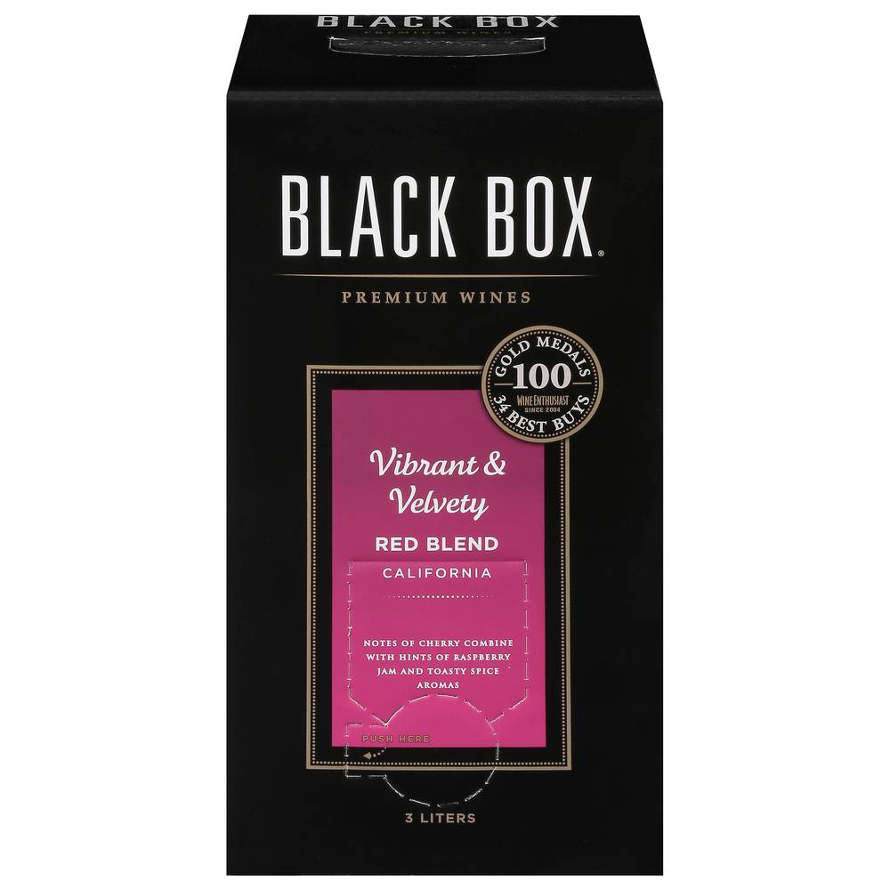 Black Box Vibrant & Velvety Red Blend Wine 2021 (4 pack, 750 ml)