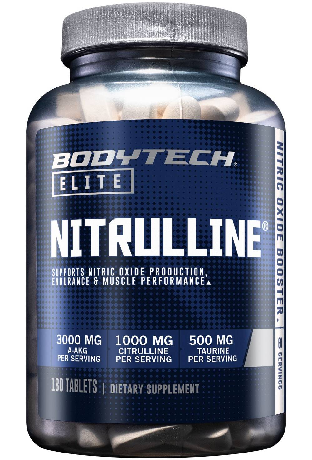 Nitrulline  Supports Nitric Oxide Production  3,000 Mg Of A-Akg (180 Tablets)