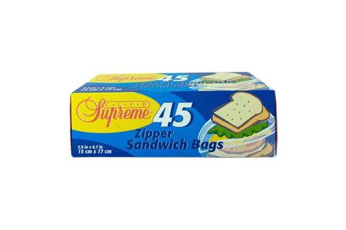 Club supreme sac sandwich (45un) - resealable sandwich bags (45 units)