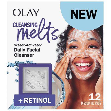 Olay Cleansing Melts Retinol Daily Facial Cleanser (12 ct)