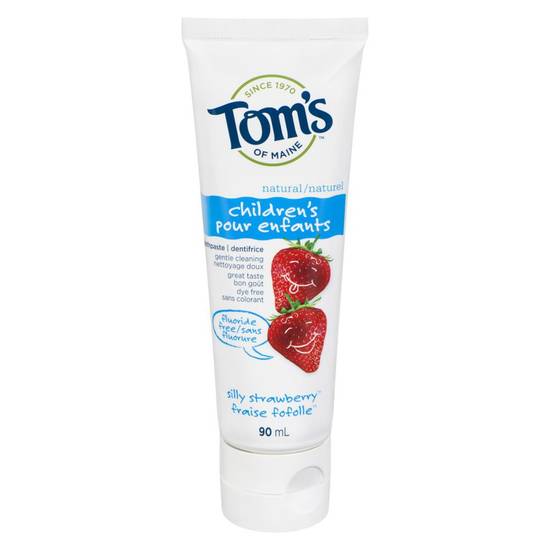 Tom's Of Maine Children's Toothpaste, Silly Strawberry (90 ml)