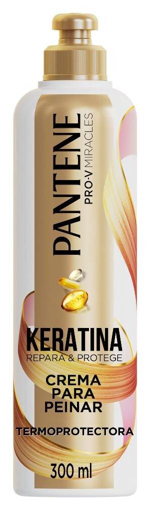 Crema Para Peinar Termoprotectora Pantene Keratina Pro Vitamina B5 300ml