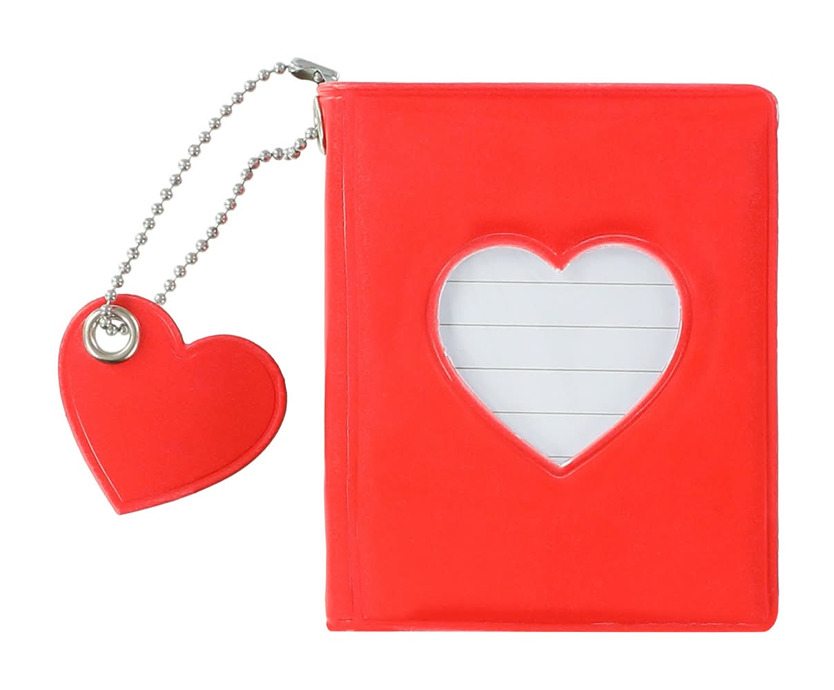Mini Heart Journal Red