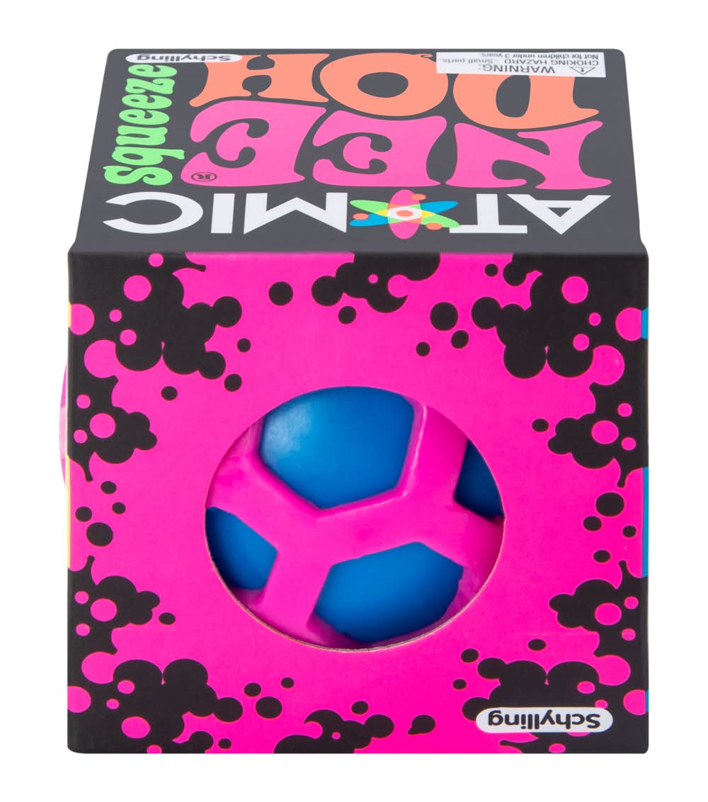 Schylling Atomic Needoh Squeeze Ball Toy For Age 3 Y+, Multicolor (3 ct)