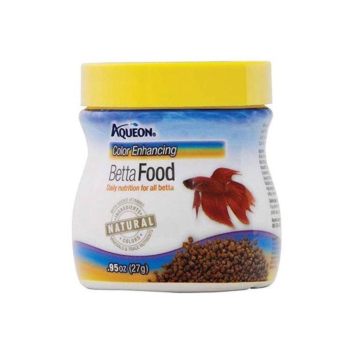 Aqueon Betta Color Enhancing Pellets Betta Food, .95 Oz.