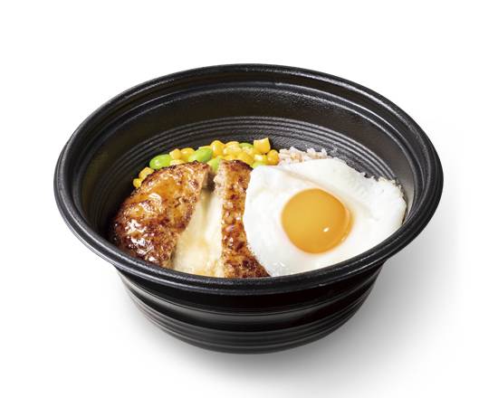 ミニチーズINロコ�モコ丼 Rice Bowl with Mini Cheese IN Locomoco