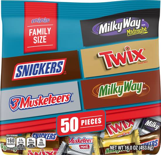 Mars Family Size Minis (50 ct)