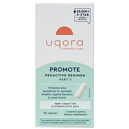 Uqora Promote Proactive Regimen Urinary Care Capsules (15 ct)