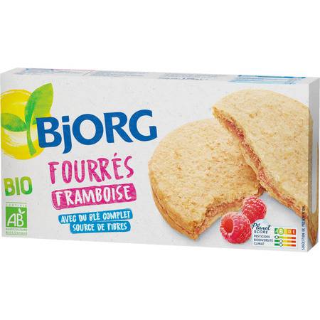 Bjorg - Biscuits fourrés aux framboises